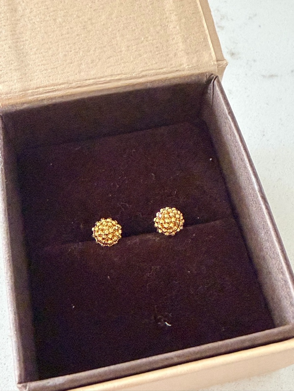 Gold Floral Cluster Stud Earrings - Women Jewelry